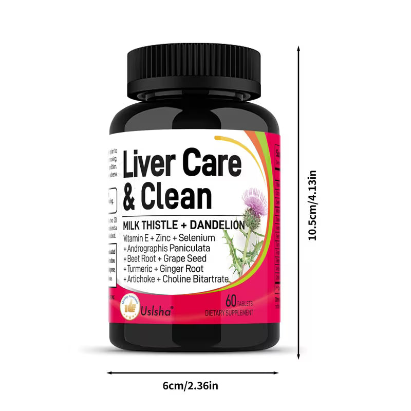 Liver Support Supplement with Milk Thistle, Turmeric & Beetroot – 60 Capsules