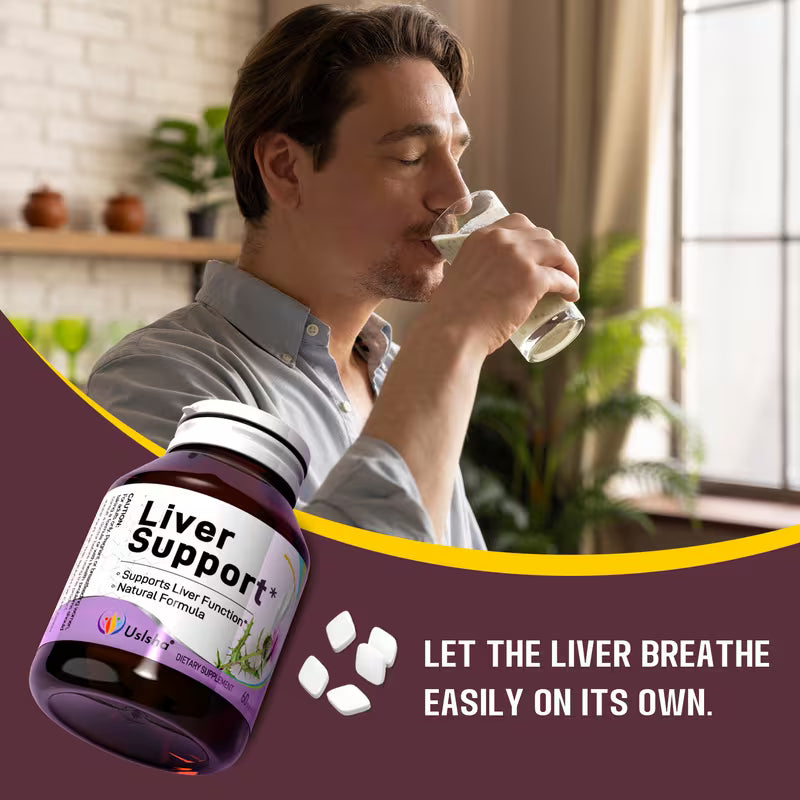 USLSHA Milk Thistle Liver Support with Artichoke & Turmeric – 60 Tablets