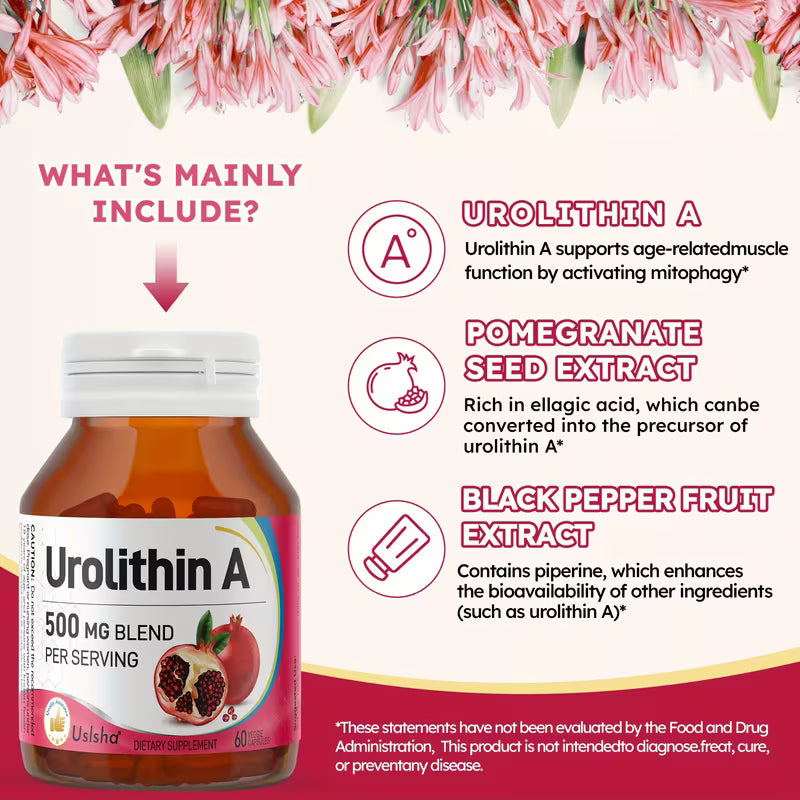 USLSHA Urolithin A Supplement for Healthy Aging & Mitochondrial Support