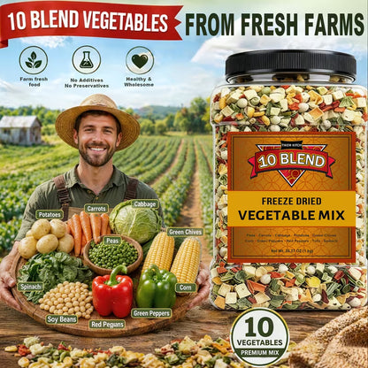 Dehydrated Mixed Vegetables – Vegetable Soup Mix for Cooking, Ramen & Camping