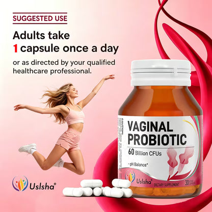 USLSHA Probiotics for Women 60 Billion CFU with Cranberry – 30 Capsules