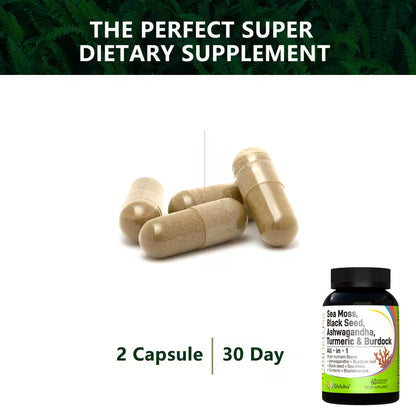USLSHA Sea Moss, Black Seed Oil & Ashwagandha SupplementUSLSHA Sea Moss, Black Seed Oil & Ashwagandha Supplement