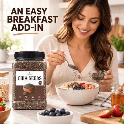 Chia Seeds 17.64 oz (500g) – Pantry Staple for Pudding, Oats, Smoothies & Baking