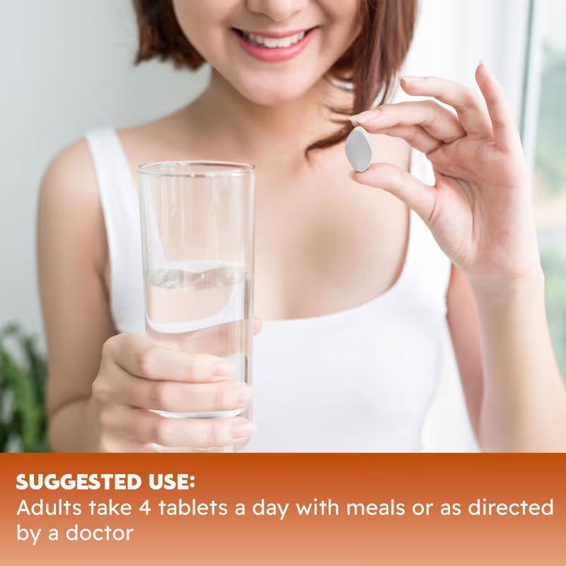 Apple Cider Vinegar Tablets with The Mother 2000mg – 60 Plant-Based Tablets