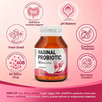 USLSHA Probiotics for Women 60 Billion CFU with Cranberry – 30 Capsules