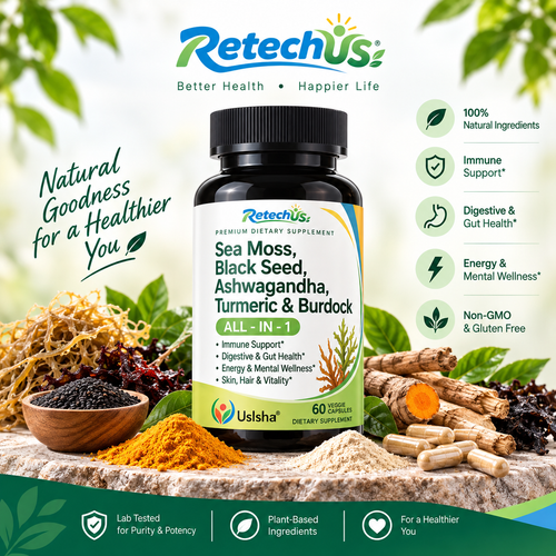 USLSHA Sea Moss, Black Seed Oil & Ashwagandha SupplementUSLSHA Sea Moss, Black Seed Oil & Ashwagandha Supplement