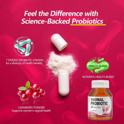 USLSHA Probiotics for Women 60 Billion CFU with Cranberry – 30 Capsules