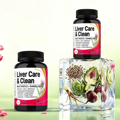 Liver Support Supplement with Milk Thistle, Turmeric & Beetroot – 60 Capsules