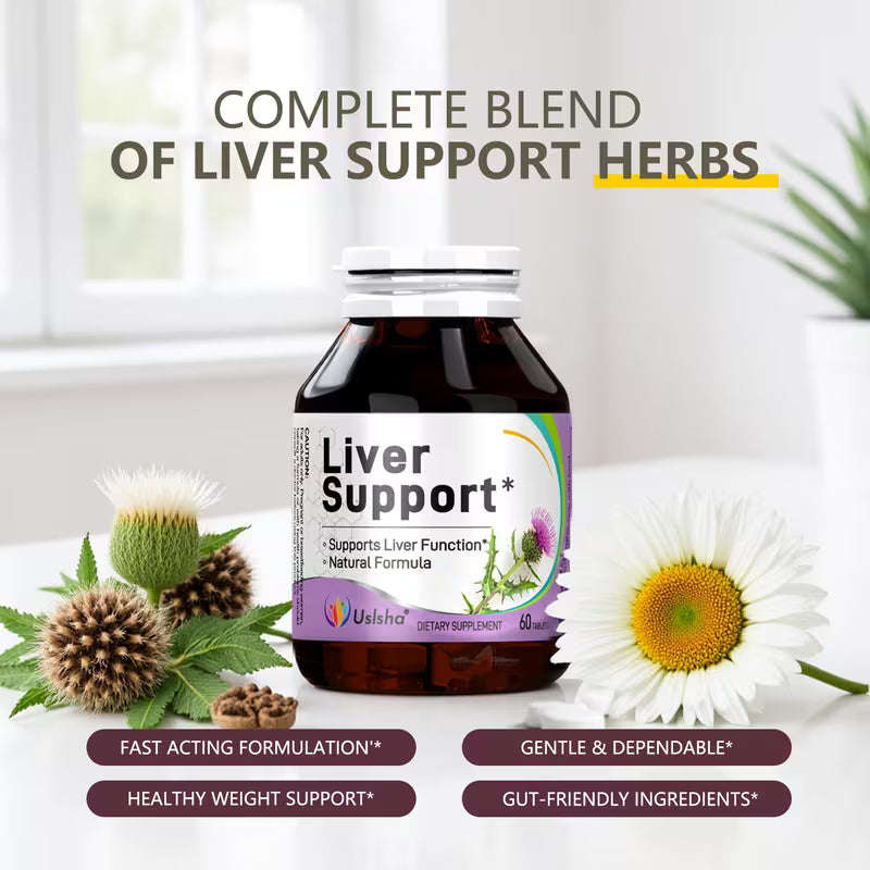USLSHA Milk Thistle Liver Support with Artichoke & Turmeric – 60 Tablets