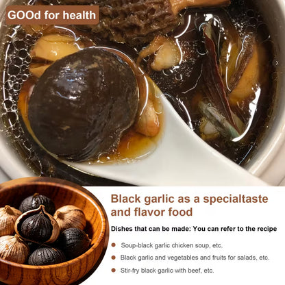 90-Day Fermented Whole Black Garlic Bulbs – 5.3 oz (150g), Ready-to-Eat, No Added Sugar or Additives